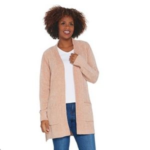 Chenille Open Front Cardigan